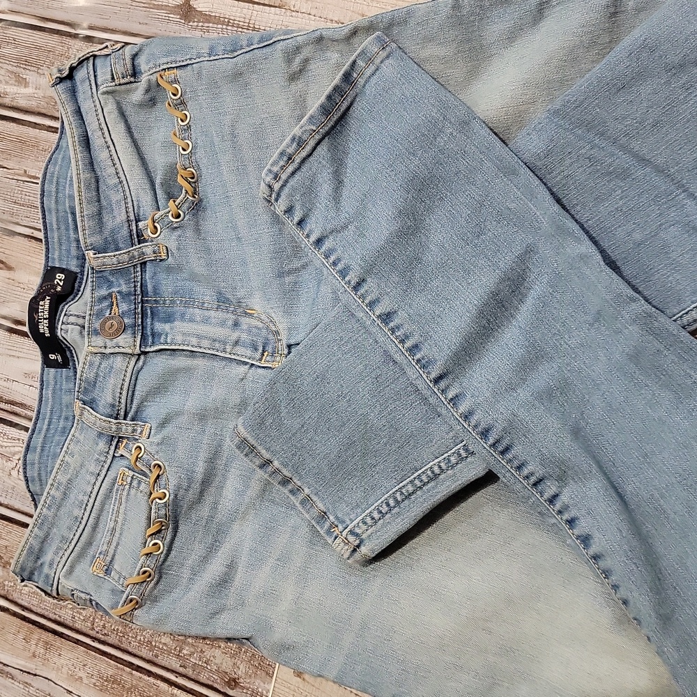 Hollister Laced Pocket Skinny Jeans Sz9 (29)